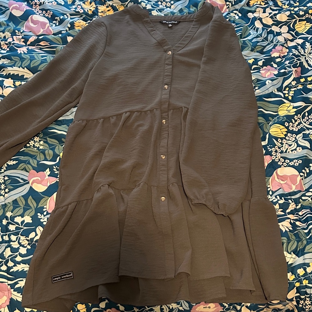 Simply Southern Dark Grey Dress